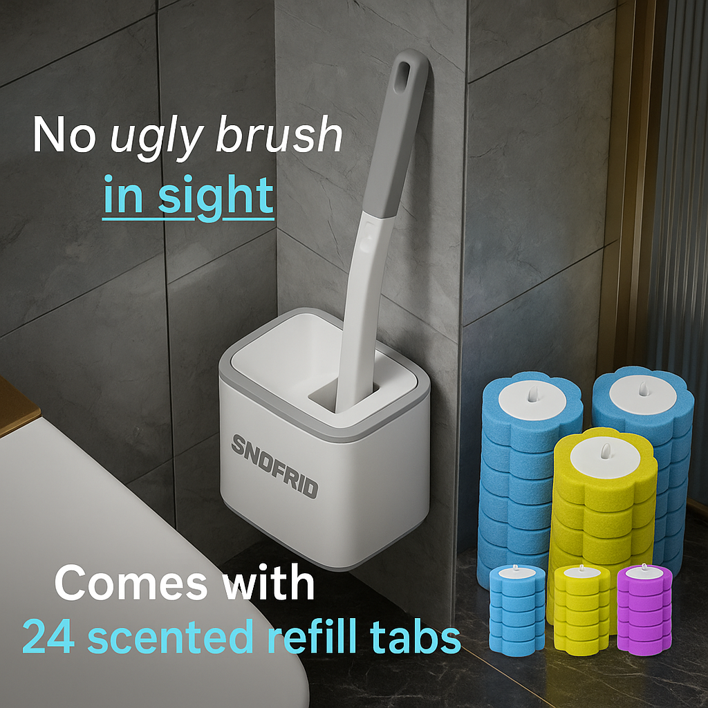Disposable Toilet Brush Set